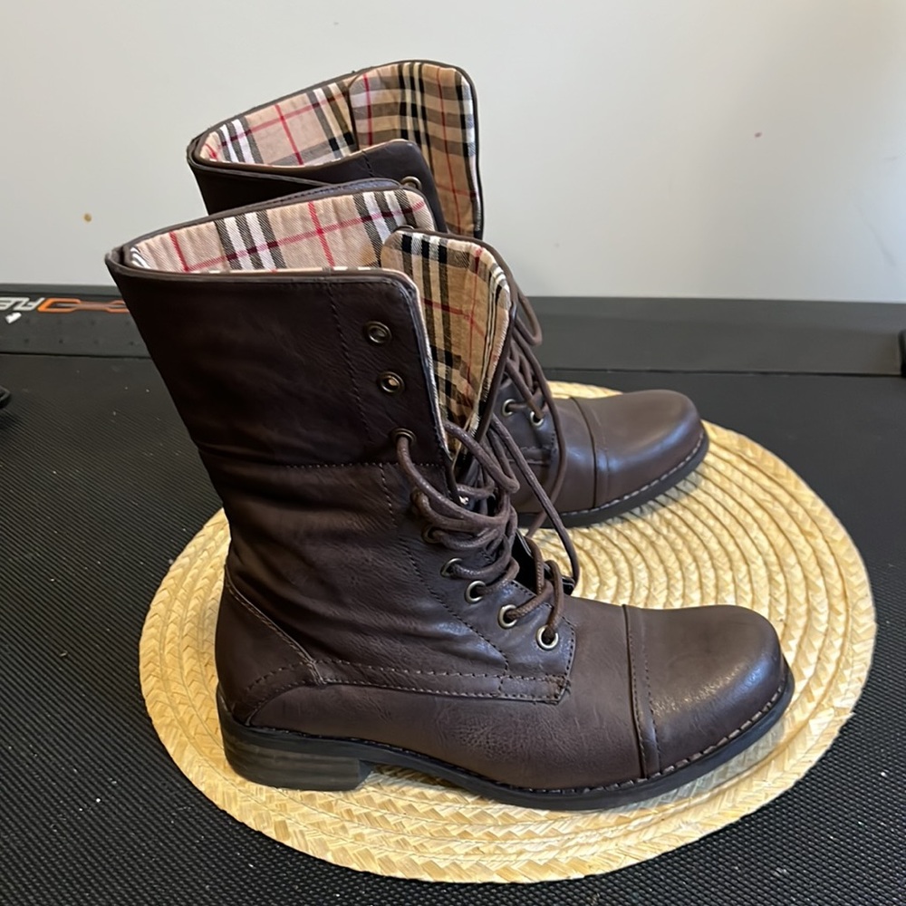 Softmoc Batista LaceUp Biker Combat Boot Size 37